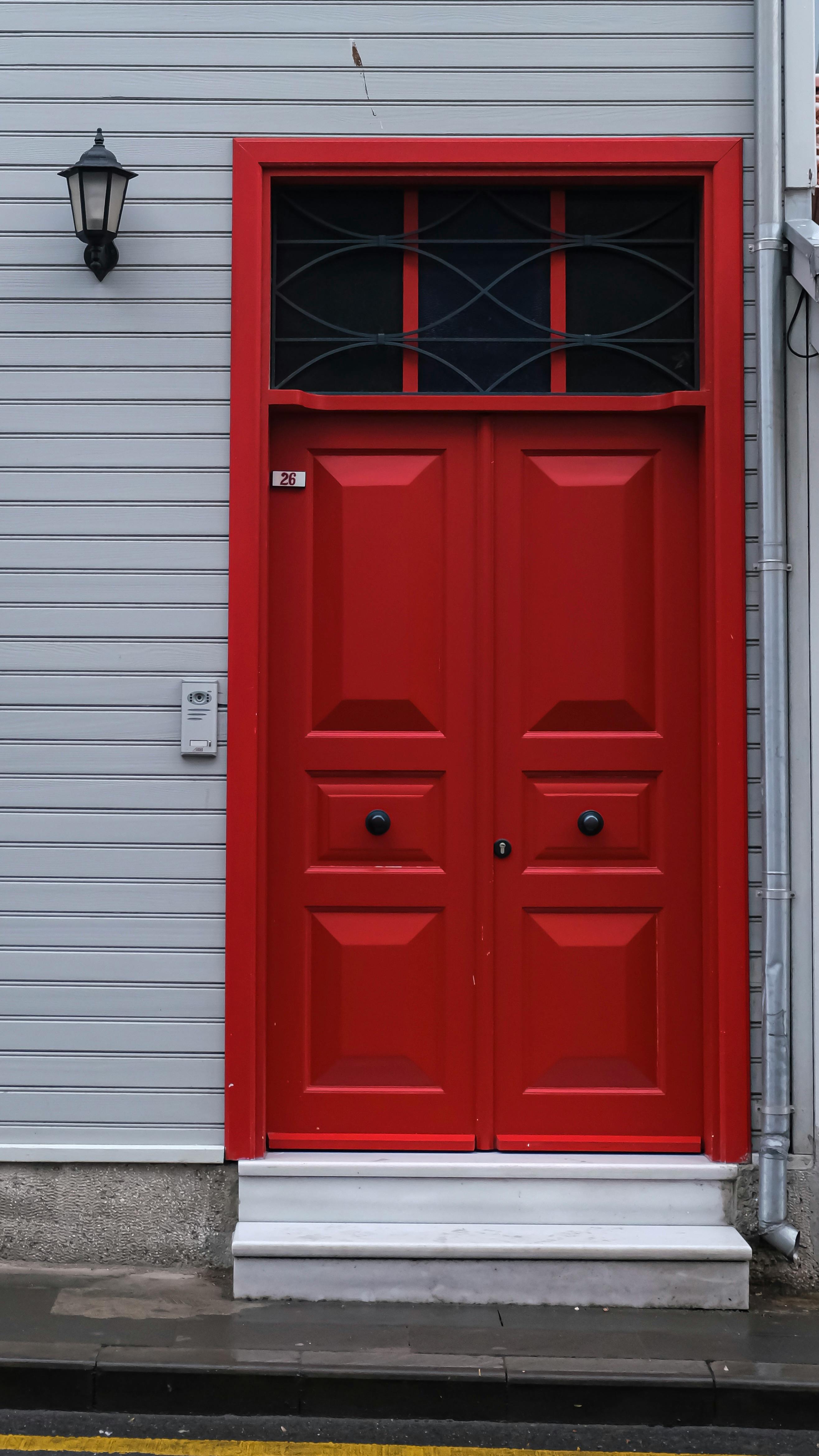 Premium doors display showcasing business products